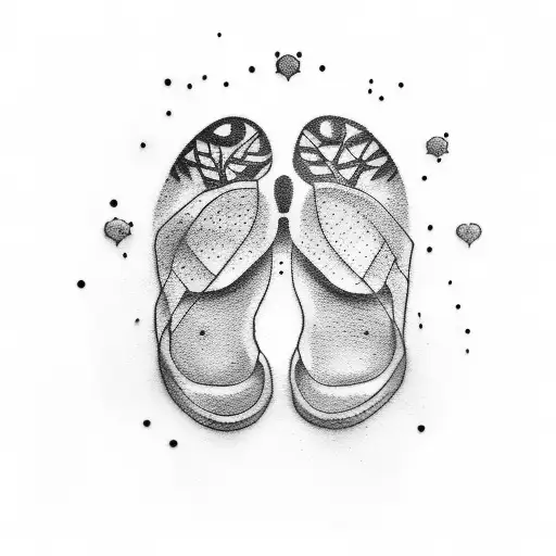 Puprle Baby Footprint