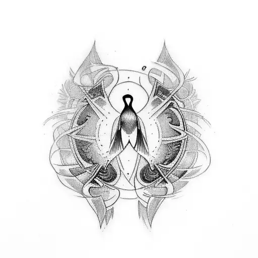 I Want A Tatto For My Brother And I That Is Cathollic Roman And Has A Bird