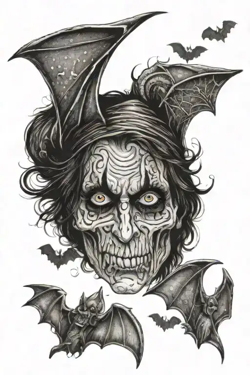 Alice Cooper Eyes Bat Halloween