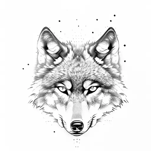 Wolf Small Dark Cool Graphity