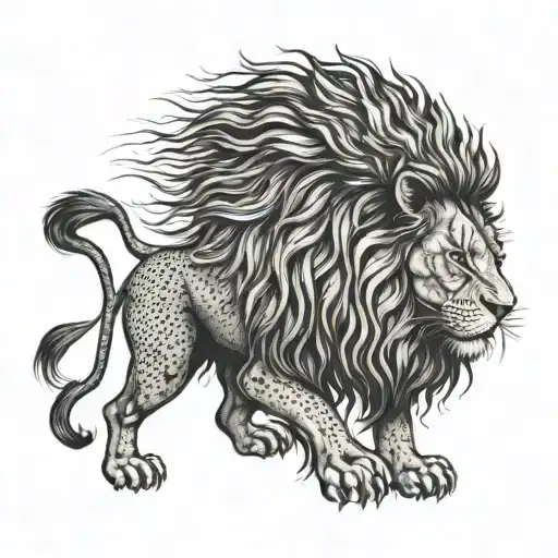 Lion With Angry Look