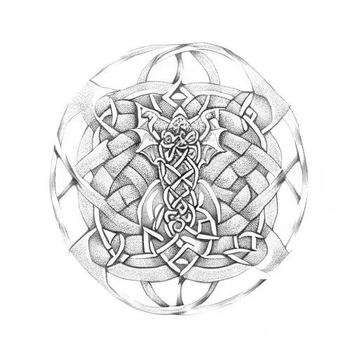 Celtic Knot Celtic Dragon