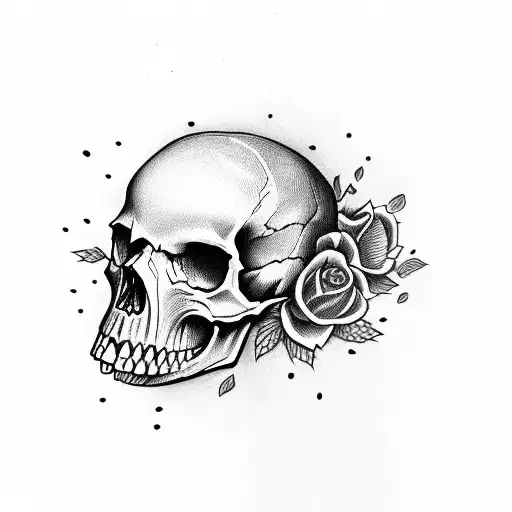 Skull Written With Raphizzy