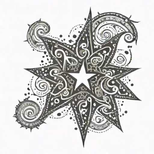 Swirl Star Surrounded