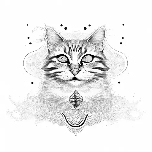 Orange Cat Holding Fried Chicken