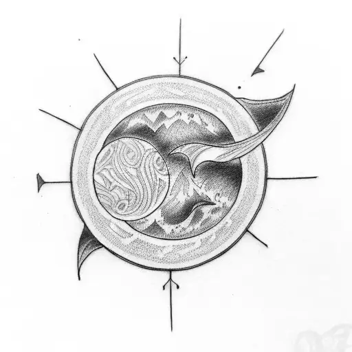 Design A Tattoo Featuring A Crescent Moon