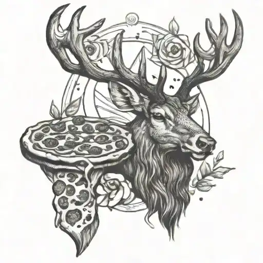 A Chef Elk And Pizza