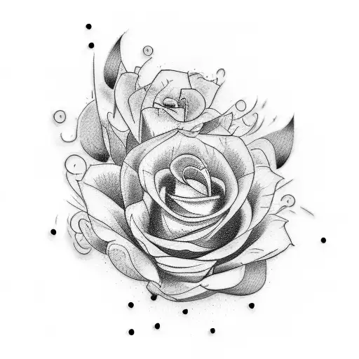 Male Tattoo Of Flowers On The Chest