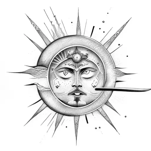 Sword With The Sun And The Moon