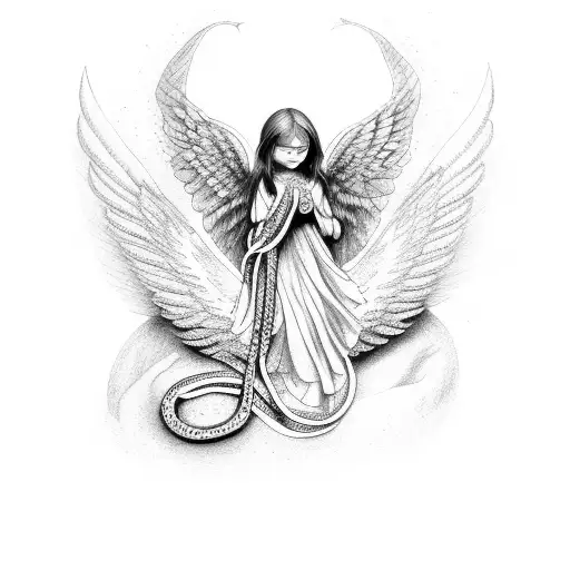 Angel With Snakes