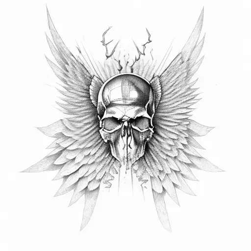 Wings Skull