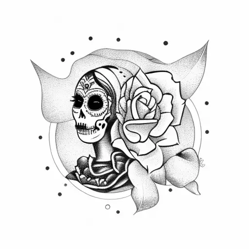 Female Dia De Los Muertos