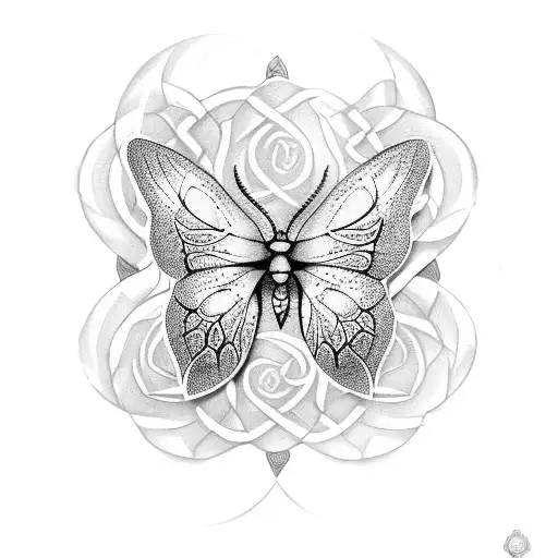 Celtic Rose Butterfly