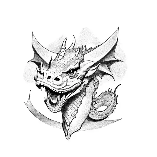 Dragon With Dog Ears And Nose