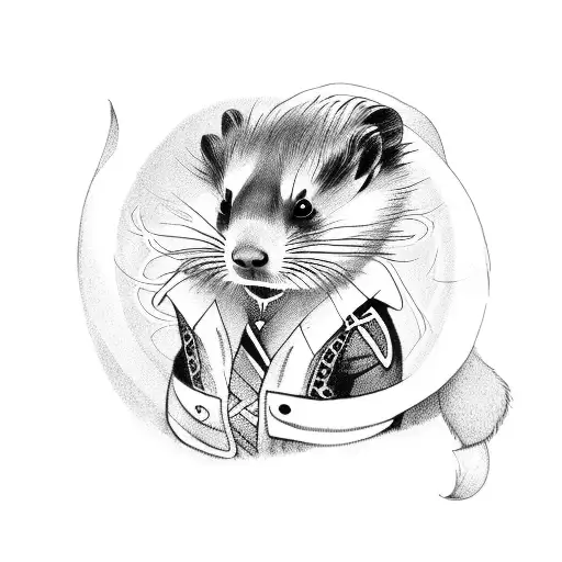 A Ferret Dancing In Traditional Clothing From Different Countries