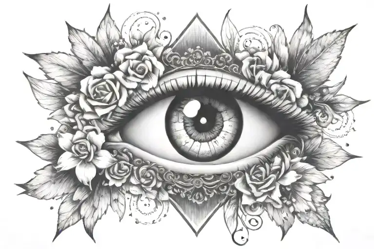 Really Pretty Girl Elegant Tattoo With Gangster Style Things