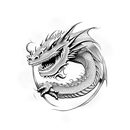 Dragon That Wraps Around Arm
