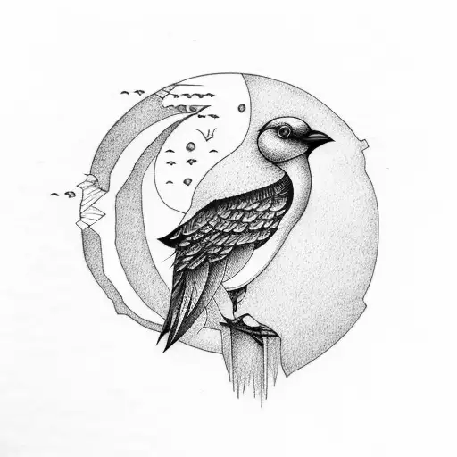 Bird And A Moon