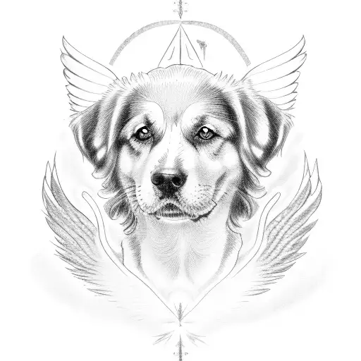 Dog With Angel