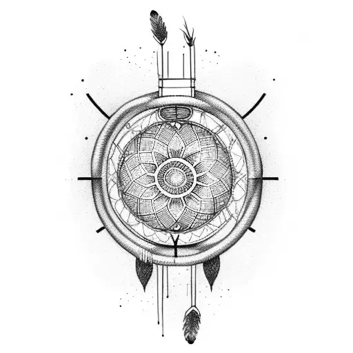 Sand Clock With Dreamcatcher