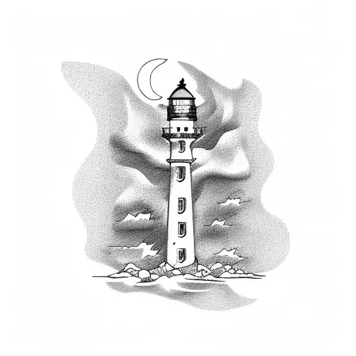 Lighthouse Minimalistic Contour