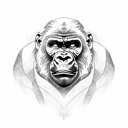 Gorilla With Mandala