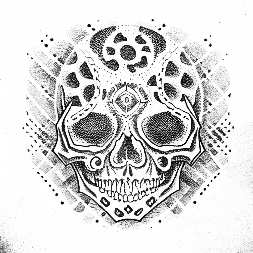 Skull With Pistons