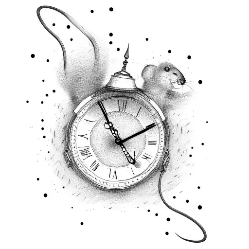 Two Mouse In Clock