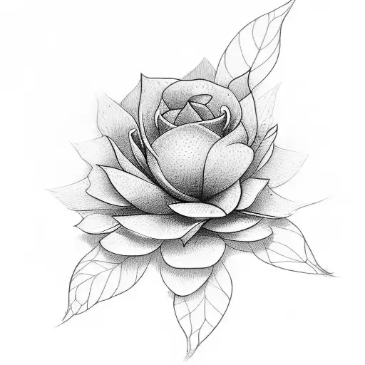 Dainty Flower With 5 Leaves