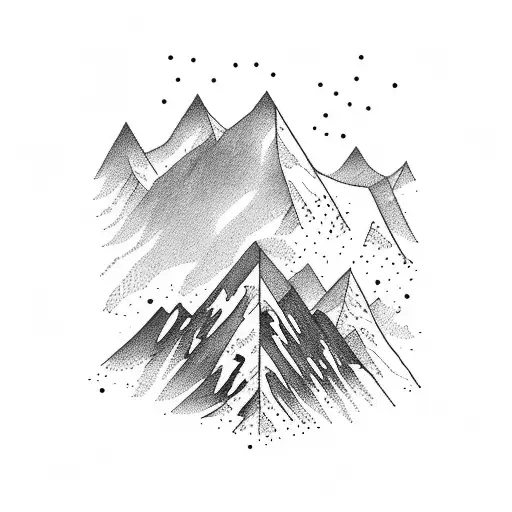 Mountain With Snowboard