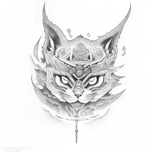 Katana En Fuego Azul