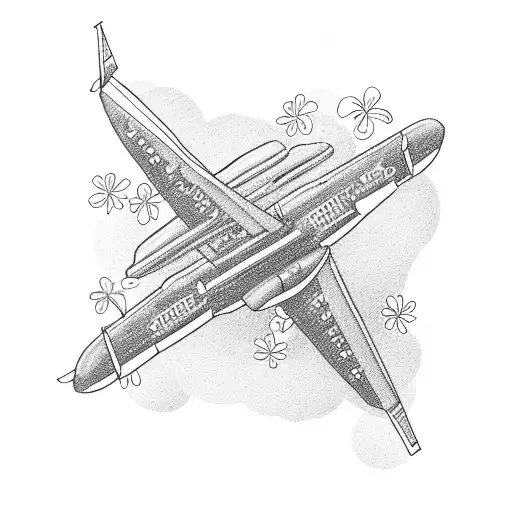 Airplane With Flowers
