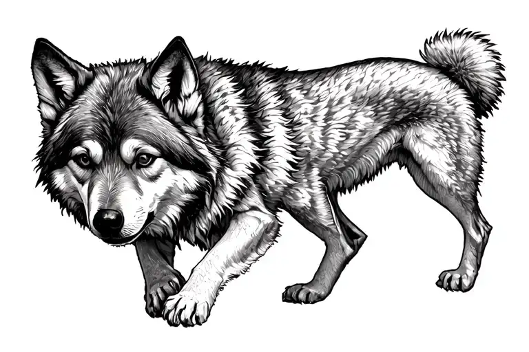 Wolf Injured Protecting Your Puppy