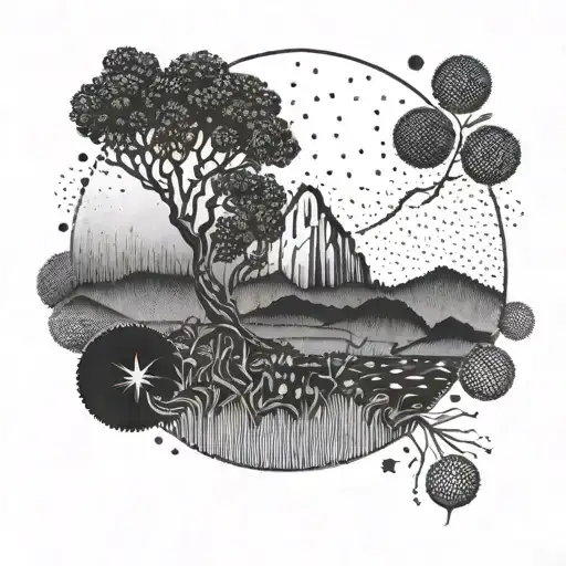 Clean Line Drawing Rounded Around An Invisible Point