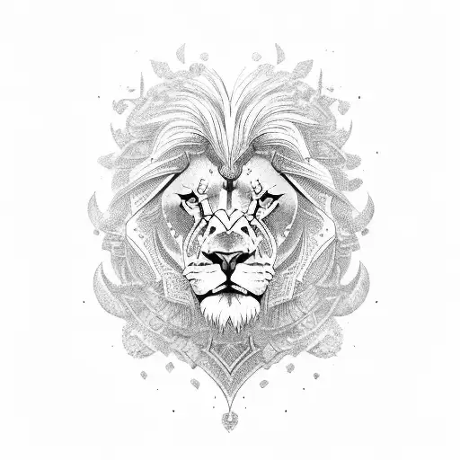 Shoulder Armor With A Lion Design