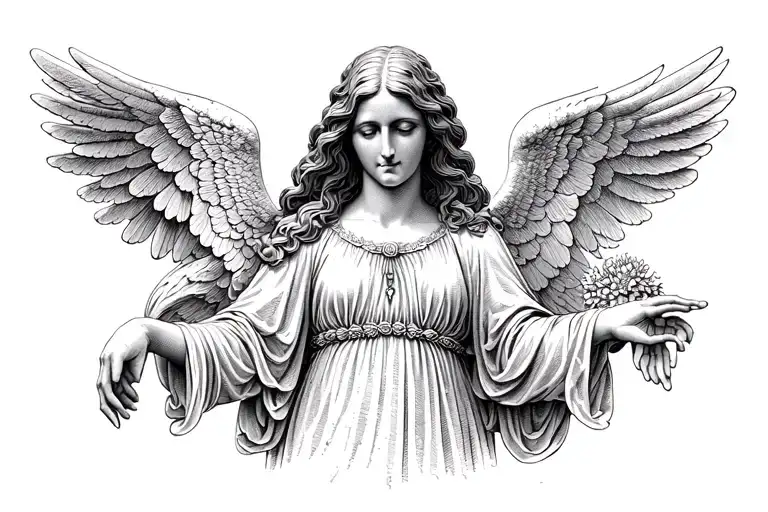 Virgin With Angels In Heaven