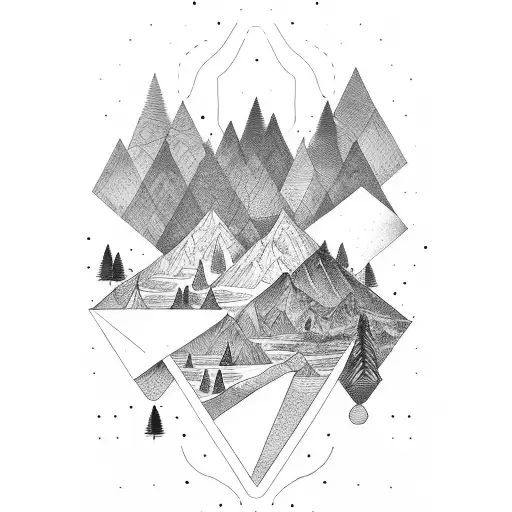 Forest Inside Of Triangle