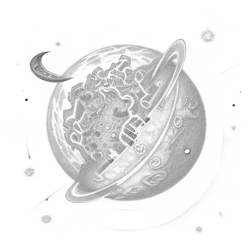 Planet And Universe Chest Peice