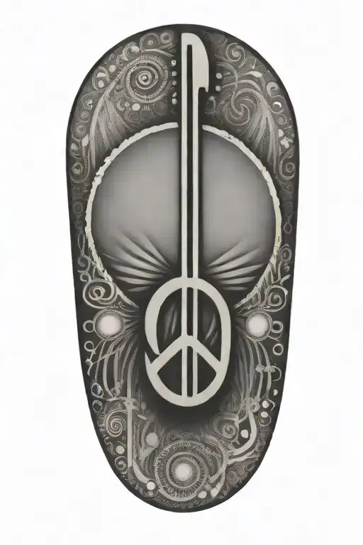 Music Peace And Love Inspired Design