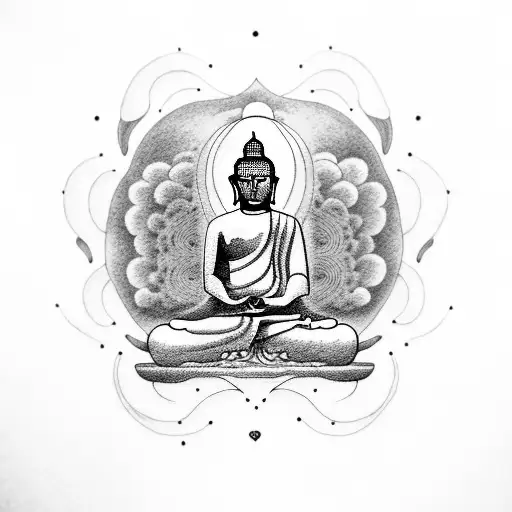 Buddha On Clouds