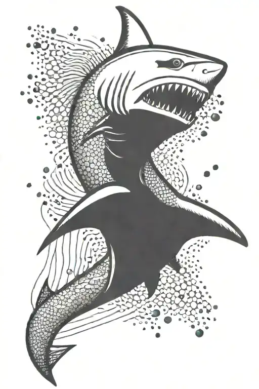 Shark On Arm Tattoo Design