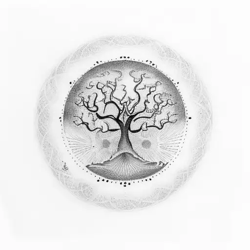 Thoth Sun Tree Of Life Biimechanical