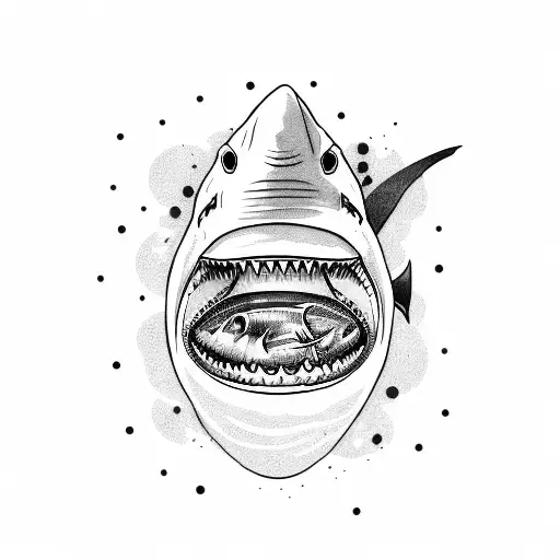 Animated Shark Holding Football Ball