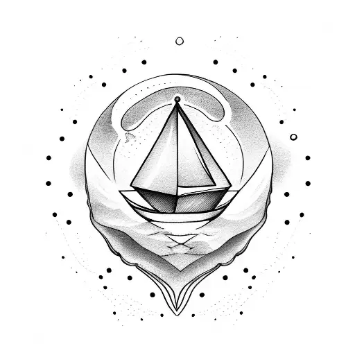 Paper Boat On Wave With Miscarriage Symbol