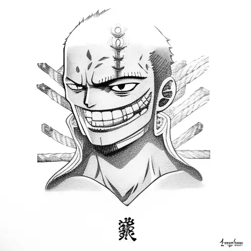 Three Part Zoro From One Piece