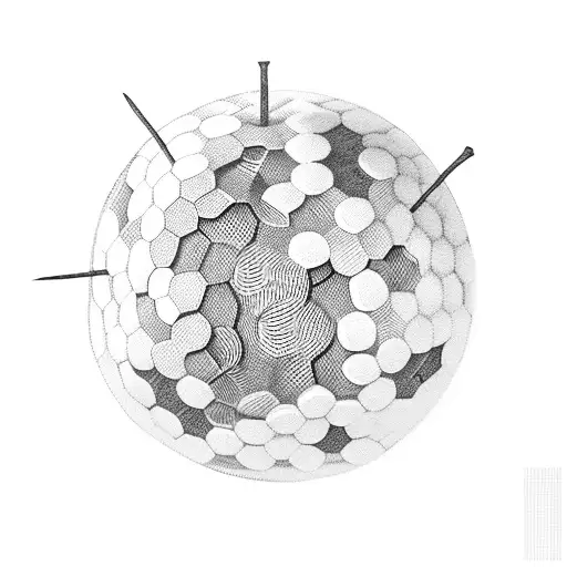 Ax Stuck In Soccer Ball