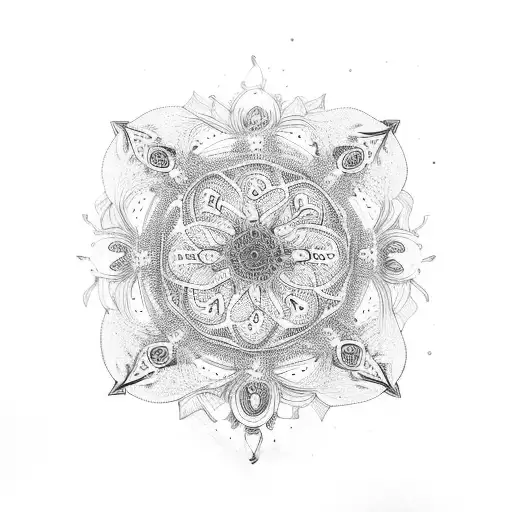 An Intricate Mandala Made Of African Plants And Animals