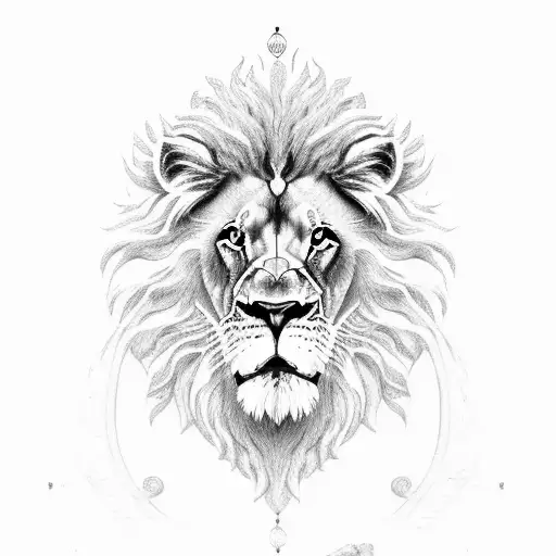 Lion With Stallard Written In Latin