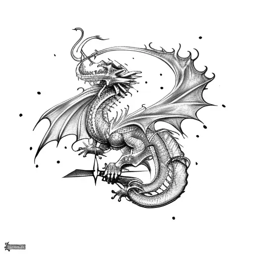 A Dragon And Sword
