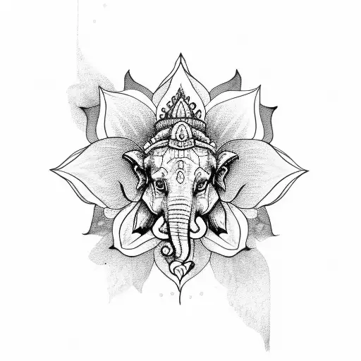 Lotus Flower Ganesha